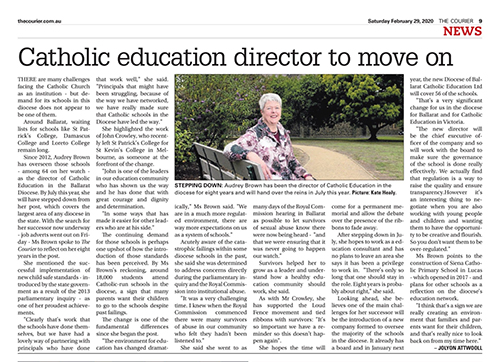 Catholic Education Director to Move On - Ballarat Courier