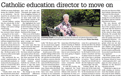 Catholic Education Director to Move On - Ballarat Courier