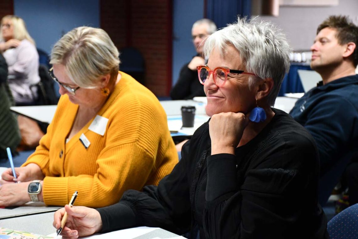 Participants engaged in learning about Respectful Relationships education.