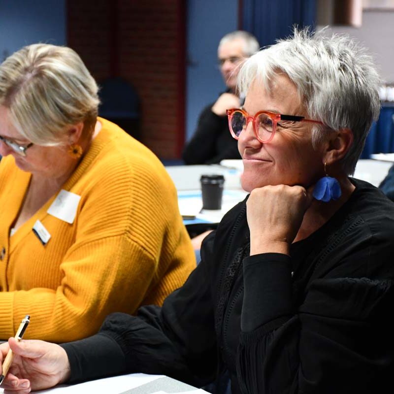 Participants engaged in learning about Respectful Relationships education.
