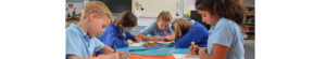 Students working at table